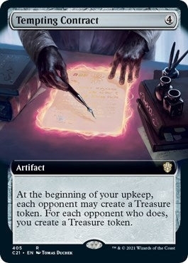 Image for Tempting Contract (Extended Art) (405) [Commander 2021] - Magic: The Gathering