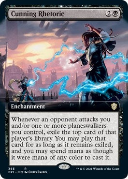 Image for Cunning Rhetoric (Extended Art) (365) [Commander 2021] - Magic: The Gathering