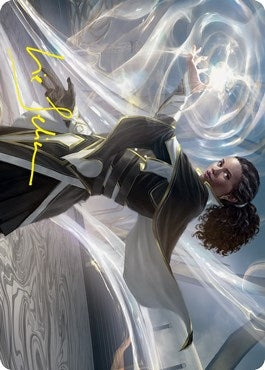 Image for Clever Lumimancer Art Card (Gold-Stamped Signature) (2) [Strixhaven] - Magic: The Gathering
