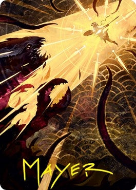 Image for Defiant Strike Art Card (Gold-Stamped Signature) (62) [Strixhaven] - Magic: The Gathering