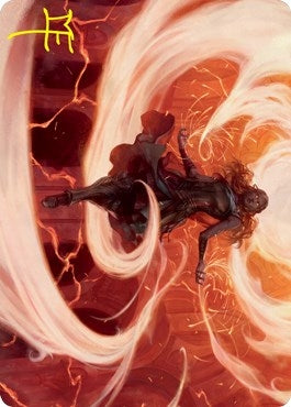 Image for Crackle with Power Art Card (Gold-Stamped Signature) (12) [Strixhaven] - Magic: The Gathering