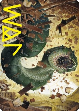 Image for Bookwurm Art Card (Gold-Stamped Signature) (14) [Strixhaven] - Magic: The Gathering