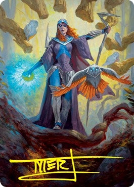 Image for Kasmina, Enigma Sage Art Card (Gold-Stamped Signature) (29) [Strixhaven] - Magic: The Gathering