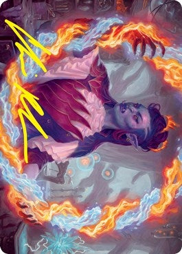 Image for Rootha, Mercurial Artist Art Card (Gold-Stamped Signature) (38) [Strixhaven] - Magic: The Gathering