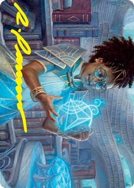 Image for Zimone, Quandrix Prodigy Art Card (Gold-Stamped Signature) (46) [Strixhaven] - Magic: The Gathering