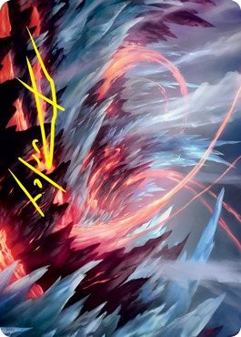 Image for Frostboil Snarl Art Card (Gold-Stamped Signature) (47) [Strixhaven] - Magic: The Gathering