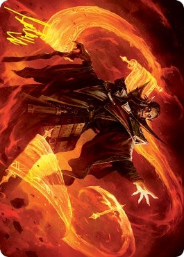 Image for Plargg, Dean of Chaos Art Card (Gold-Stamped Signature) (53) [Strixhaven] - Magic: The Gathering