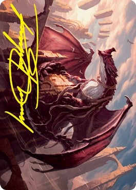 Image for Velomachus Lorehold Art Card (Gold-Stamped Signature) (61) [Strixhaven] - Magic: The Gathering