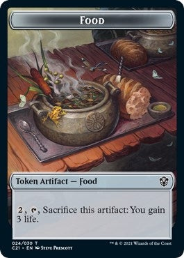 Image for Food // Pest Double-Sided Token (24 // 5) [Commander 2021] - Magic: The Gathering