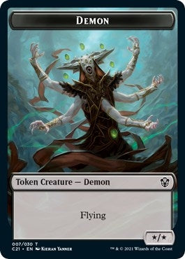 Image for Demon // Fungus Beast Double-Sided Token (7 // 15) [Commander 2021] - Magic: The Gathering