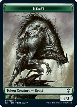Image for Beast (010) // Whale Double-Sided Token (10 // 5) [Commander 2021] - Magic: The Gathering