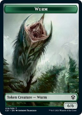 Image for Wurm // Kraken Double-Sided Token (19 // 4) [Commander 2021] - Magic: The Gathering