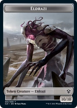 Image for Eldrazi // Champion of Wits Double-Sided Token (1 // 6) [Commander 2021] - Magic: The Gathering