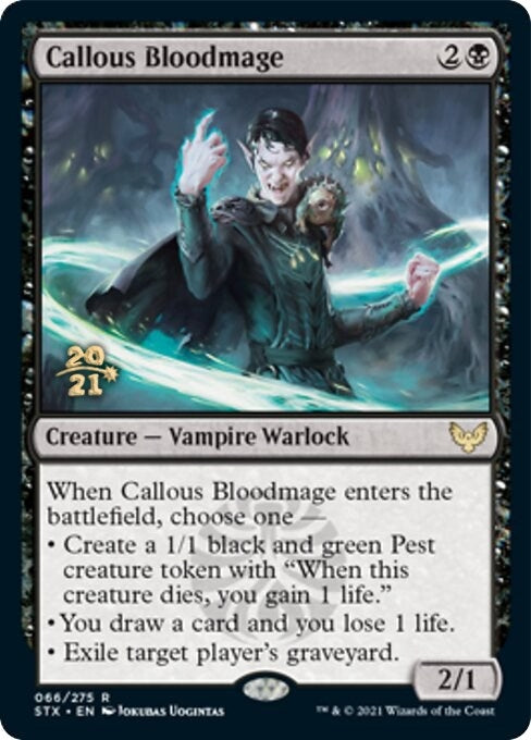 Image for Callous Bloodmage (66) [Prerelease Cards] - Magic: The Gathering