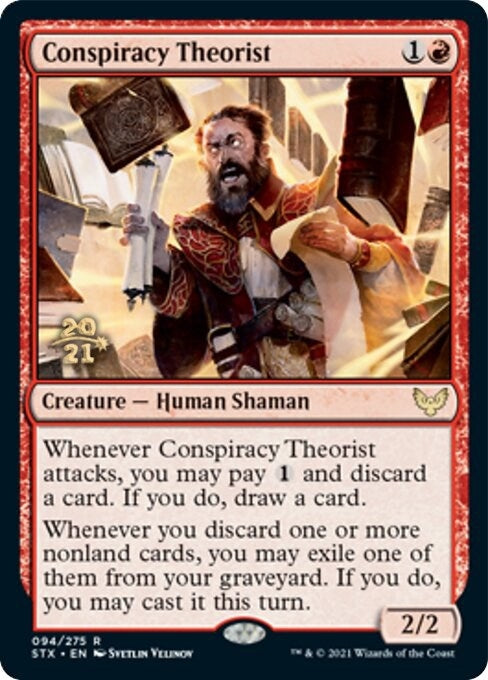 Image for Conspiracy Theorist (94) [Prerelease Cards] - Magic: The Gathering