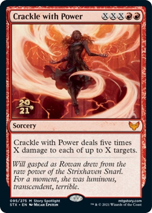 Image for Crackle with Power (95) [Prerelease Cards] - Magic: The Gathering