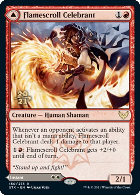 Image for Flamescroll Celebrant (150) [Prerelease Cards] - Magic: The Gathering