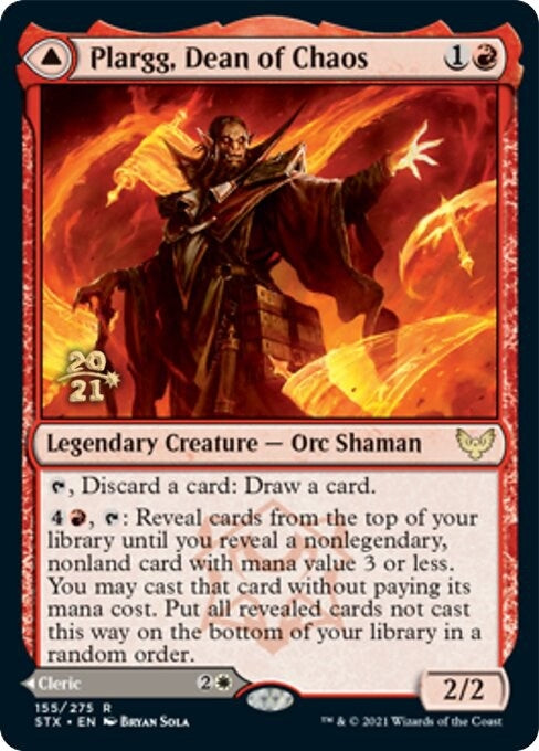 Image for Plargg, Dean of Chaos (155) [Prerelease Cards] - Magic: The Gathering