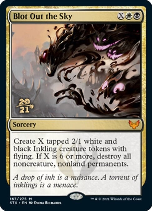 Image for Blot Out the Sky (167) [Prerelease Cards] - Magic: The Gathering