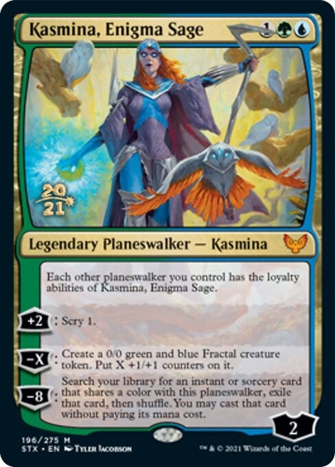 Image for Kasmina, Enigma Sage (196) [Prerelease Cards] - Magic: The Gathering