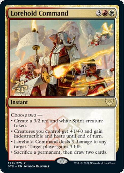 Image for Lorehold Command (199) [Prerelease Cards] - Magic: The Gathering