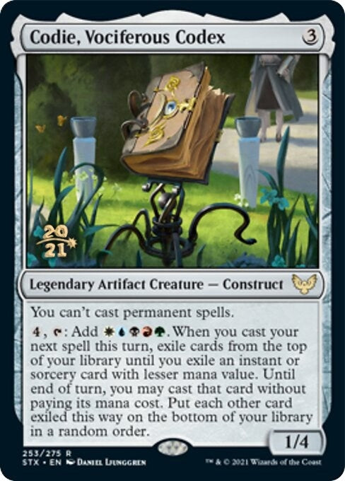 Image for Codie, Vociferous Codex (253) [Prerelease Cards] - Magic: The Gathering