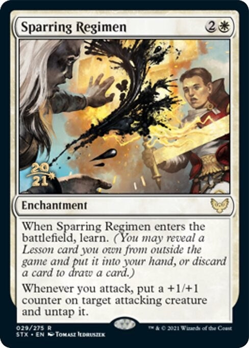 Image for Sparring Regimen (29) [Prerelease Cards] - Magic: The Gathering