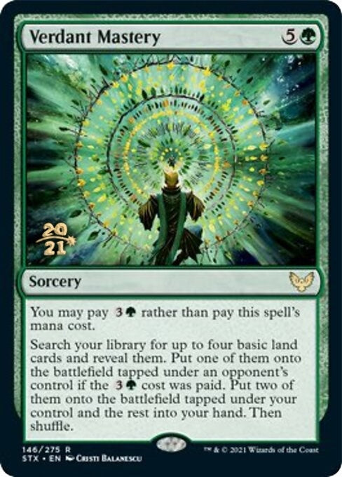 Image for Verdant Mastery (146) [Prerelease Cards] - Magic: The Gathering