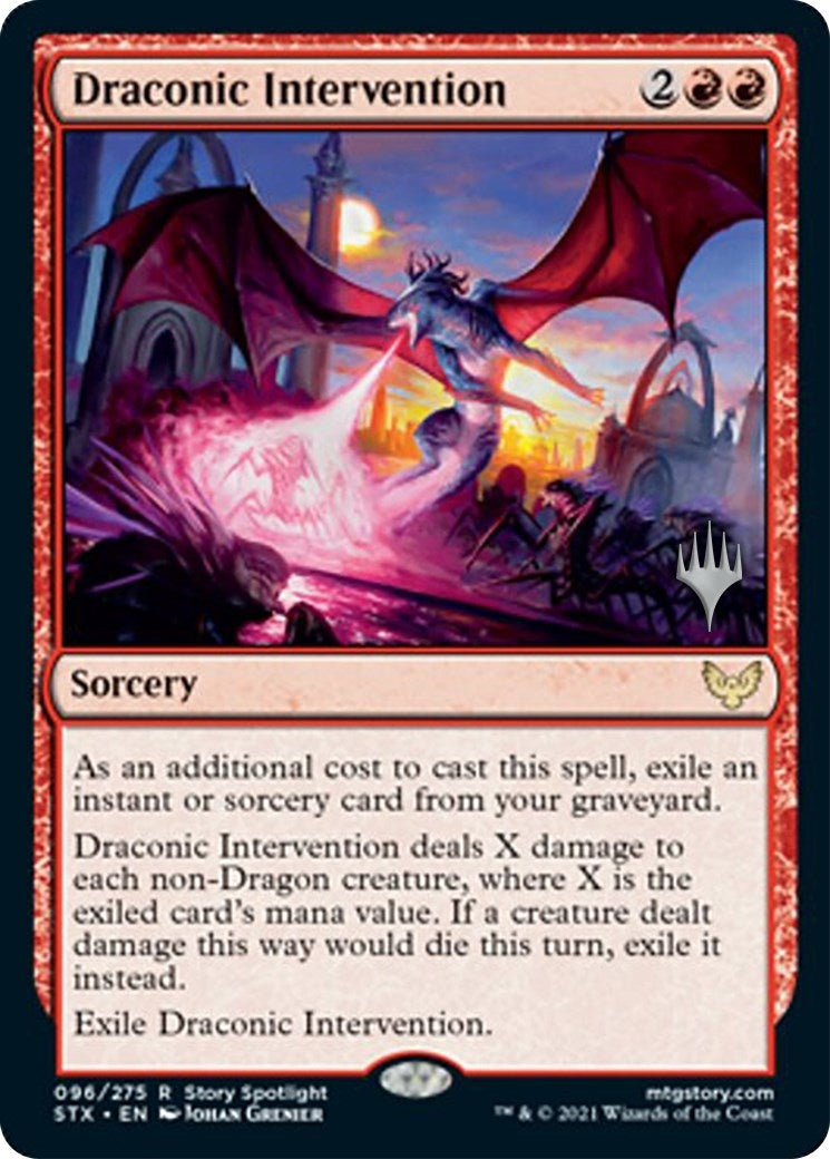 Image for Draconic Intervention (96) [Strixhaven] - Magic: The Gathering
