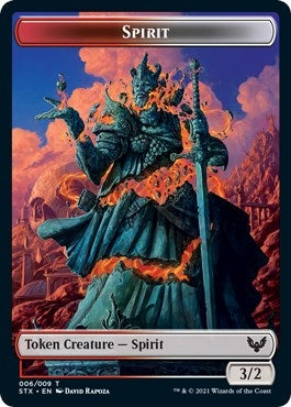Image for Spirit (6) // Avatar (1) Double-sided Token (6 // 1) [Strixhaven: School of Mages] - Magic: The Gathering