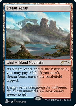 Image for Steam Vents (129) [Secret Lair Drop Series] - Magic: The Gathering