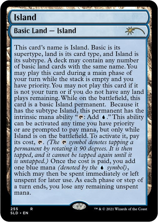 Image for Island (255) (Full-Text Lands) (255) [Secret Lair Drop Series] - Magic: The Gathering