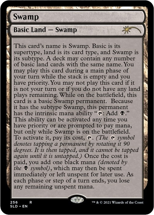 Image for Swamp (256) (Full-Text Lands) (256) [Secret Lair Drop Series] - Magic: The Gathering