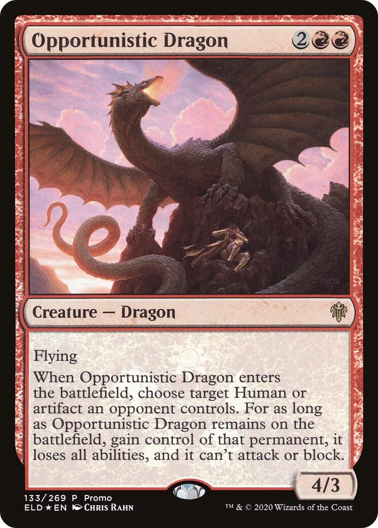 Image for Opportunistic Dragon (133) [Media Promos] - Magic: The Gathering