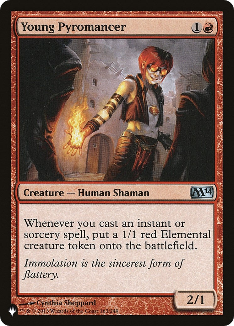 Image for Young Pyromancer (M14) (163/249) [The List Reprints] - Magic: The Gathering