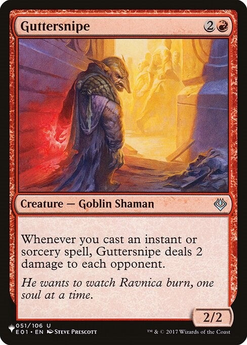 Image for Guttersnipe (E01) (051/106) [The List Reprints] - Magic: The Gathering