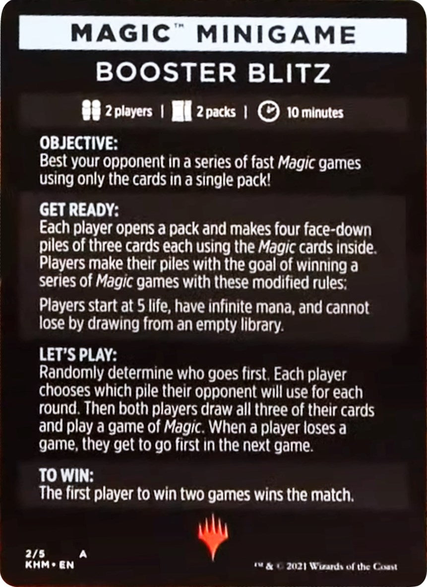 Image for Magic Minigame: Booster Blitz (2) [Kaldheim] - Magic: The Gathering