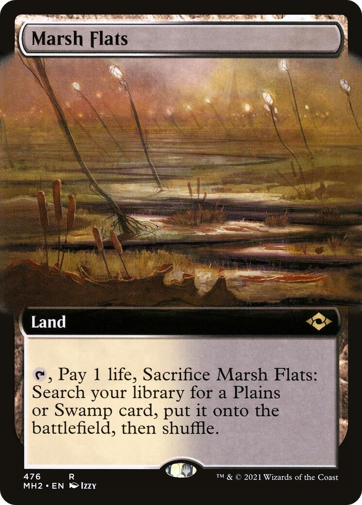 Image for Marsh Flats (Extended Art) (476) [Modern Horizons 2] - Magic: The Gathering