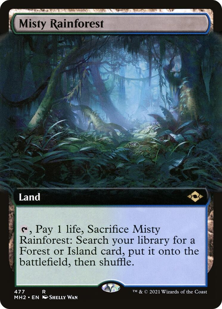 Image for Misty Rainforest (Extended Art) (477) [Modern Horizons 2] - Magic: The Gathering
