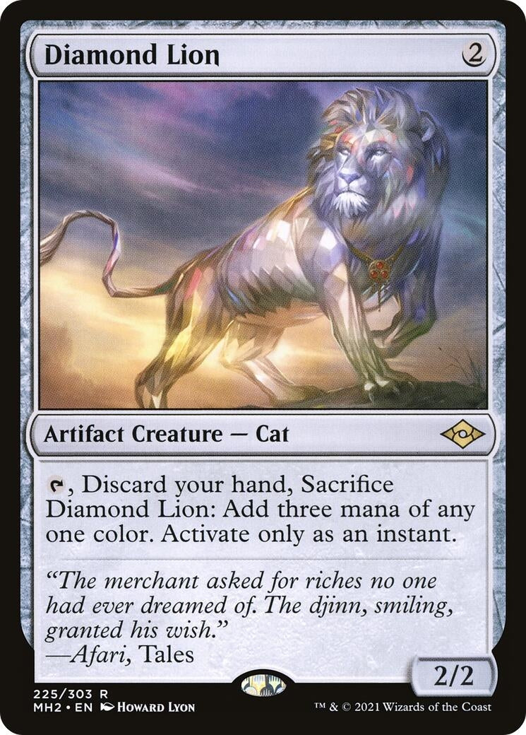 Image for Diamond Lion (225) [Modern Horizons 2] - Magic: The Gathering
