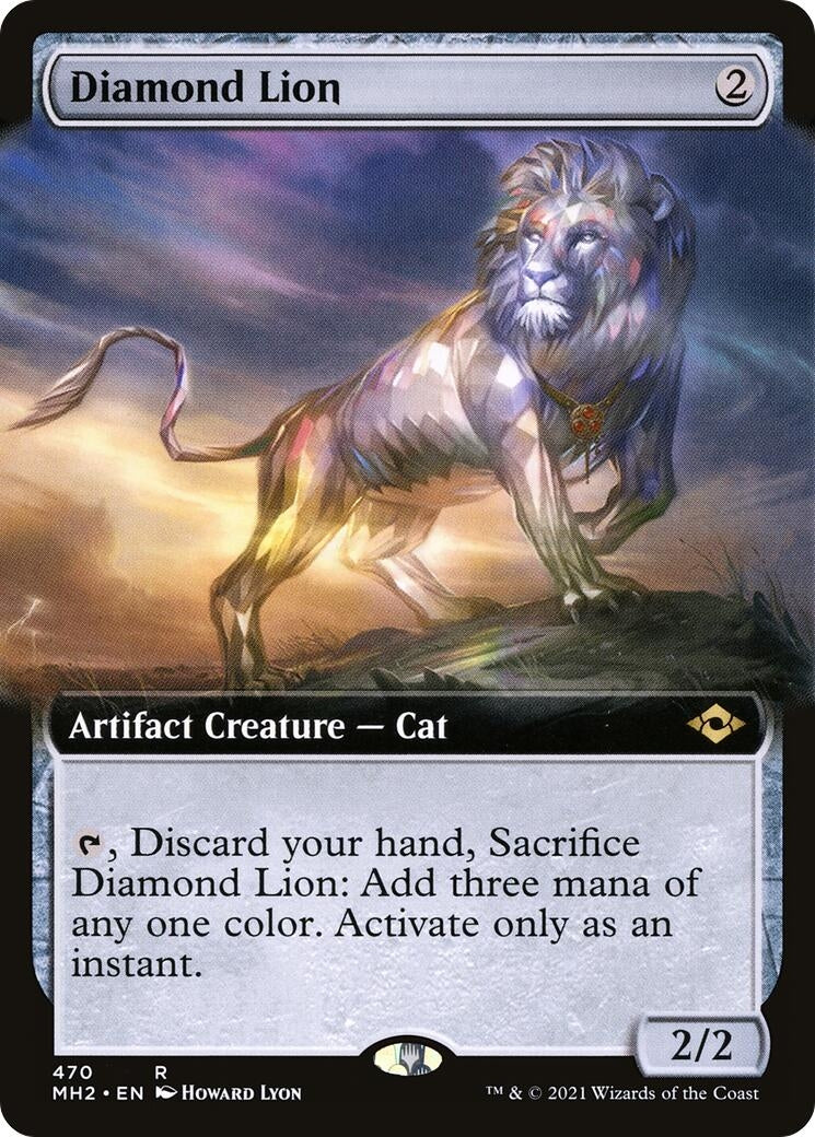 Image for Diamond Lion (Extended Art) (470) [Modern Horizons 2] - Magic: The Gathering