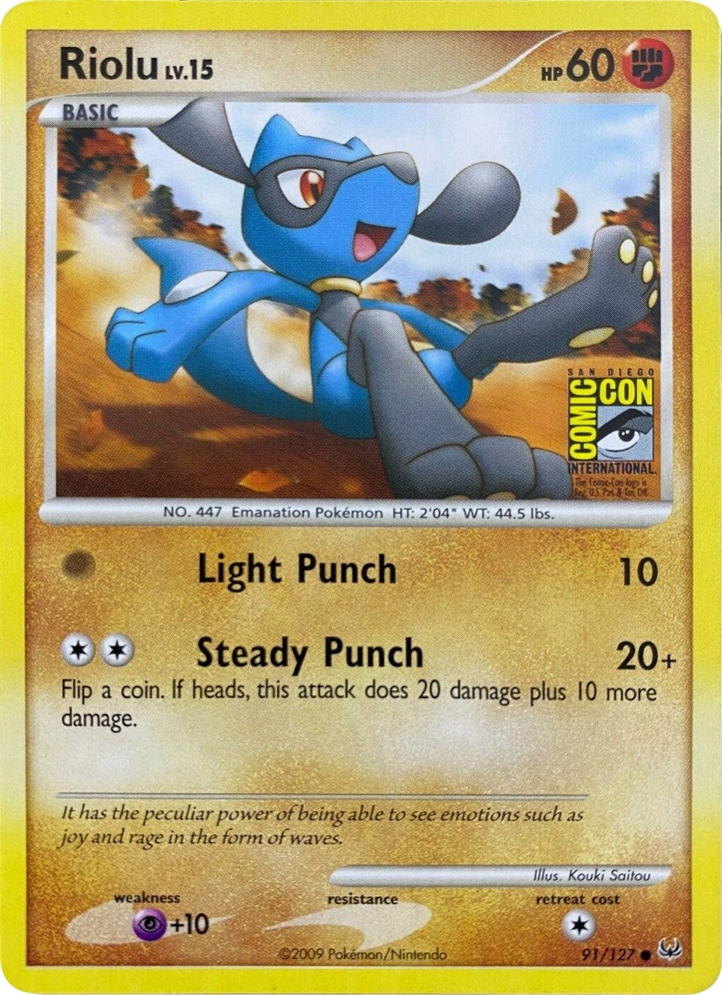 Image for Riolu - 91/127 (SDCC 2009) (091/127) [Miscellaneous Cards & Products] - Pokemon