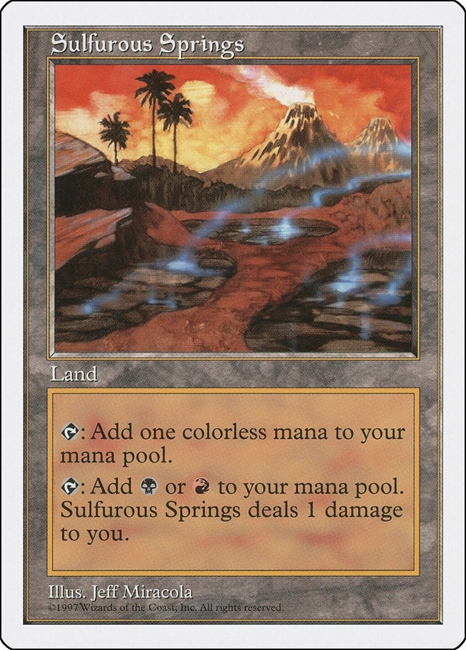 Image for Sulfurous Springs [Fifth Edition] - Magic: The Gathering
