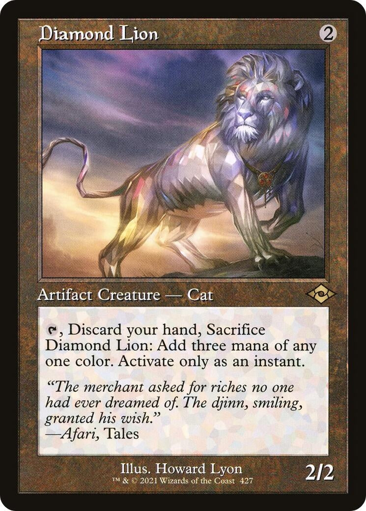 Image for Diamond Lion (Retro Frame) (427) [Modern Horizons 2] - Magic: The Gathering