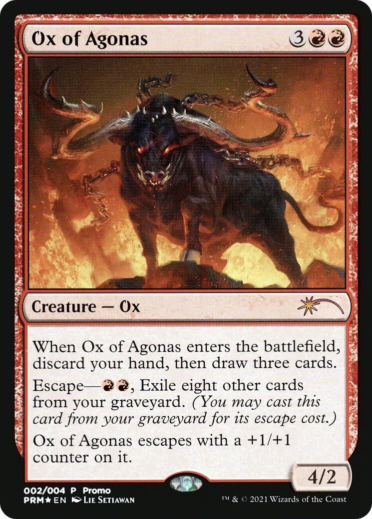 Image for Ox of Agonas (2) [Unique and Miscellaneous Promos] - Magic: The Gathering