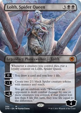 Image for Lolth, Spider Queen (Borderless) (284) [Adventures in the Forgotten Realms] - Magic: The Gathering