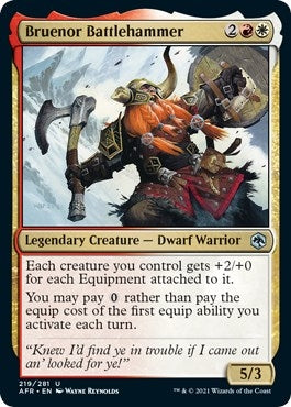 Image for Bruenor Battlehammer (219) [Adventures in the Forgotten Realms] - Magic: The Gathering
