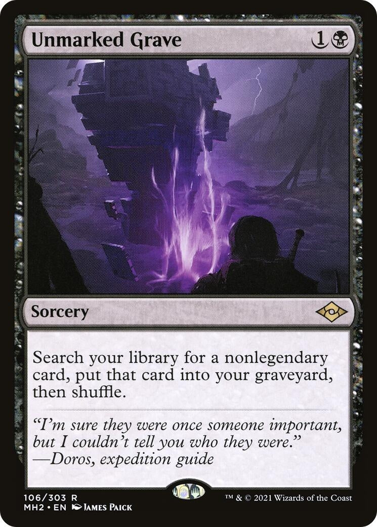 Image for Unmarked Grave (106) [Modern Horizons 2] - Magic: The Gathering