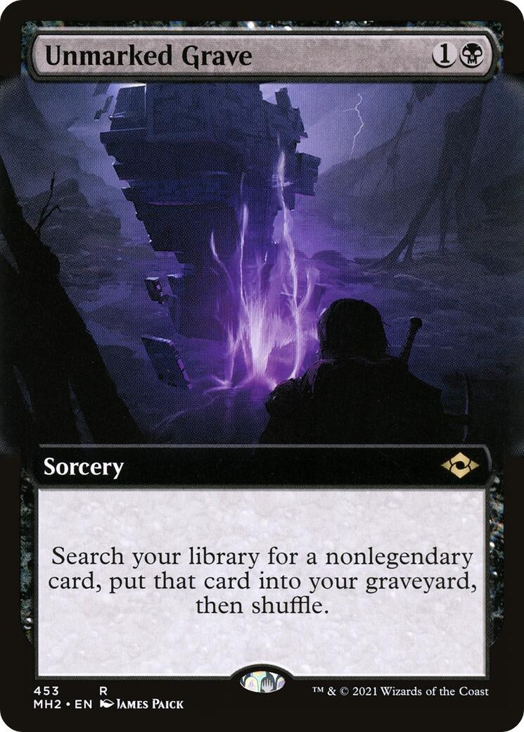 Image for Unmarked Grave (Extended Art) (453) [Modern Horizons 2] - Magic: The Gathering