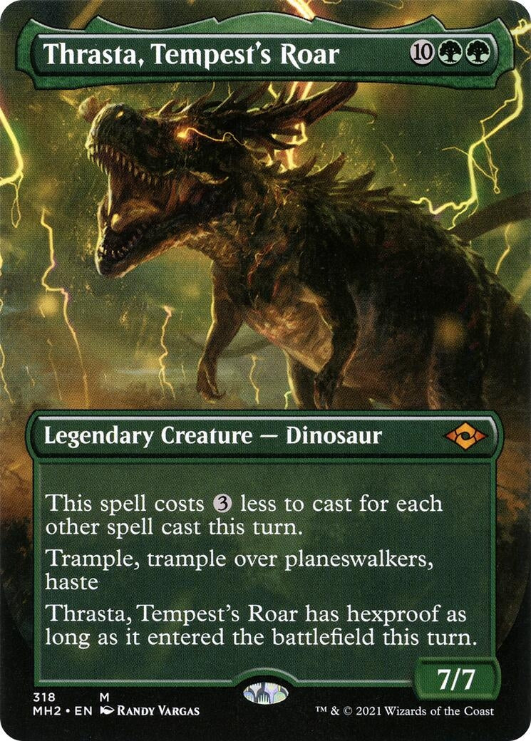 Image for Thrasta, Tempest's Roar (Borderless) (318) [Modern Horizons 2] - Magic: The Gathering